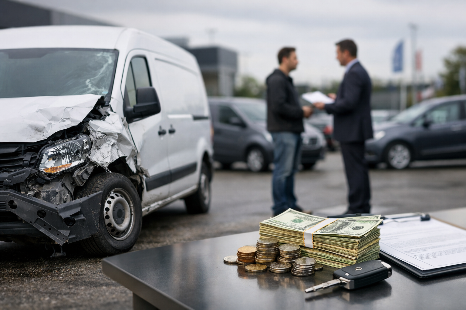 acb Selling an Accident Damaged Van What Buyers Actually Pay 1788339468